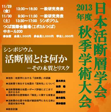 シンポジウム「活断層とは何か－その本質とリスク」の様子